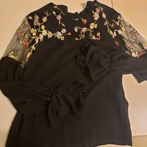 Embroidered top